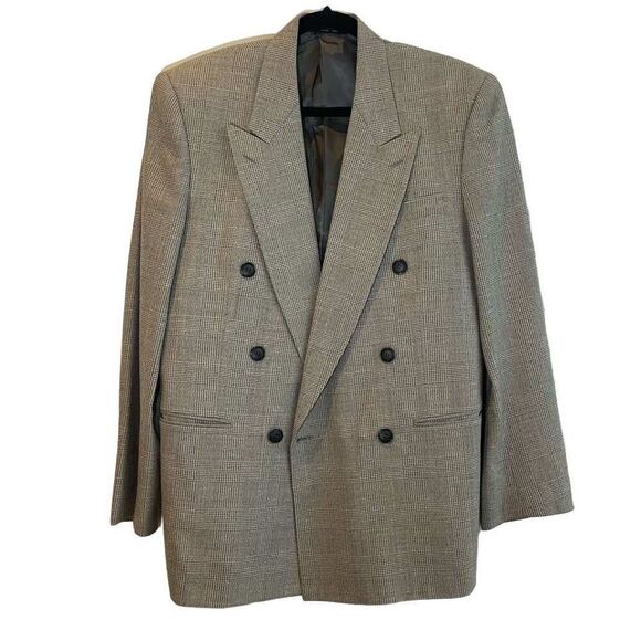 Park Clothes / Royal Button Double Grey Breasted Unisex Jacket Oversized - Picture 1 of 7